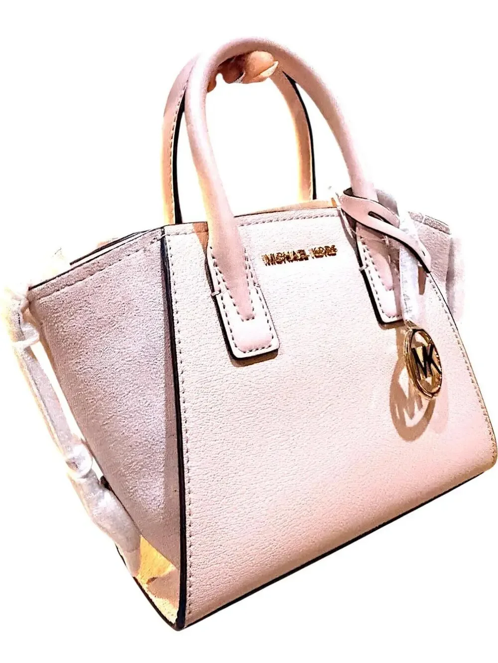 Michael Kors XS Avril Small Satchel Crossbody Handbag in Light Pink NWT